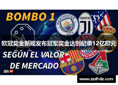 欧冠奖金新规发布冠军奖金达创纪录12亿欧元